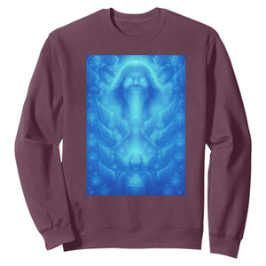 Divine 67 Meme Sweatshirt Celestial Mason 6 7 Spiritual Six Seven Angelcore TS02 Maroon Print Your Wear
