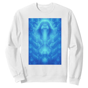 Divine 67 Meme Sweatshirt Celestial Mason 6 7 Spiritual Six Seven Angelcore TS02 White Print Your Wear