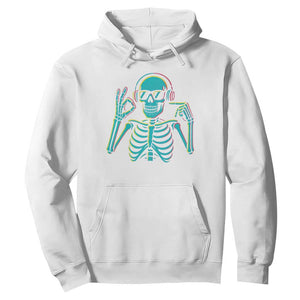 Lets Get Sendy Skeleton Hoodie Full Send Vibes Glowcore TS02 White Print Your Wear