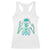 Lets Get Sendy Skeleton Racerback Tank Top Full Send Vibes Glowcore TS02 White Print Your Wear