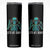 Lets Get Sendy Skeleton Skinny Tumbler Full Send Vibes Glowcore TS02 Black Print Your Wear