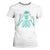 Lets Get Sendy Skeleton T Shirt For Women Full Send Vibes Glowcore TS02 White Print Your Wear