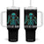 Lets Get Sendy Skeleton Tumbler With Handle Full Send Vibes Glowcore TS02 One Size: 40 oz Black Print Your Wear