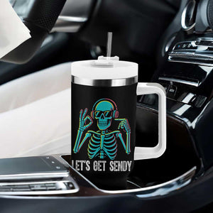 Lets Get Sendy Skeleton Tumbler With Handle Full Send Vibes Glowcore TS02 Print Your Wear