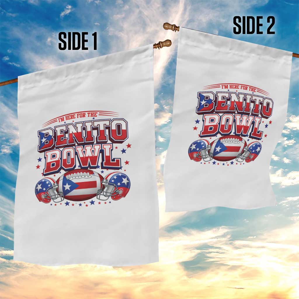 I’m Here for the Benito Bowl Garden Flag Funny Music Fan Football Game Day TS02 Print Your Wear