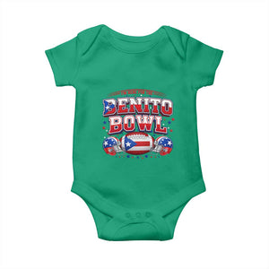 I’m Here for the Benito Bowl Baby Onesie Funny Music Fan Football Game Day TS02 Irish Green Print Your Wear