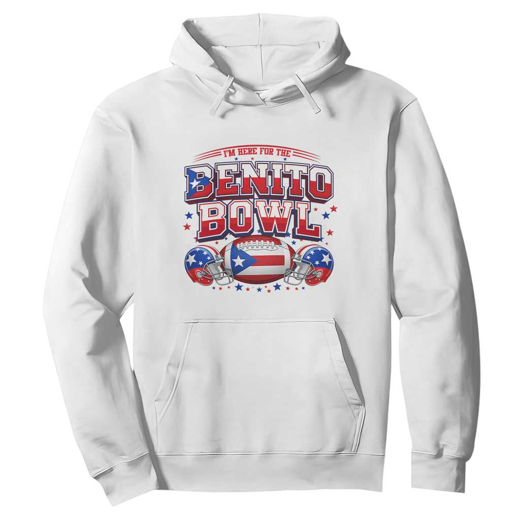 I’m Here for the Benito Bowl Hoodie Funny Music Fan Football Game Day TS02 White Print Your Wear