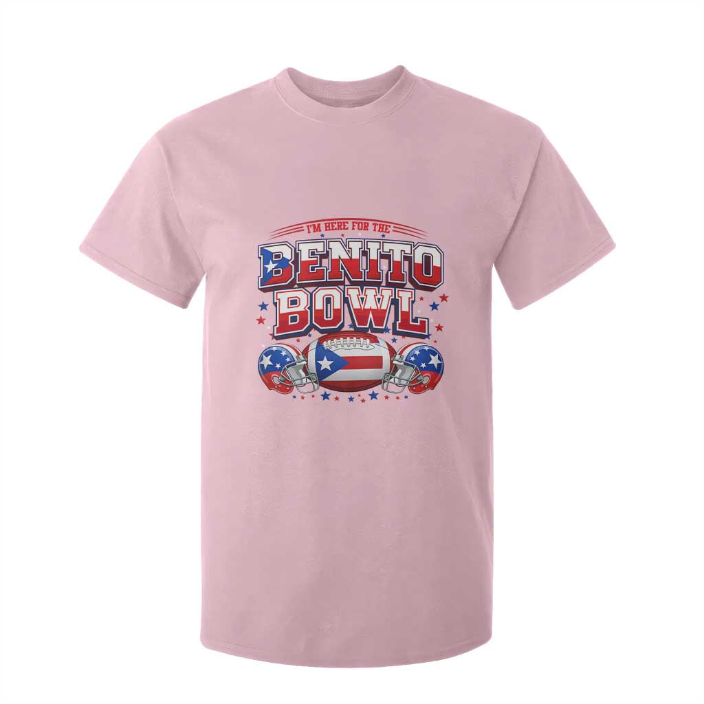 I’m Here for the Benito Bowl T Shirt For Kid Funny Music Fan Football Game Day TS02 Light Pink Print Your Wear