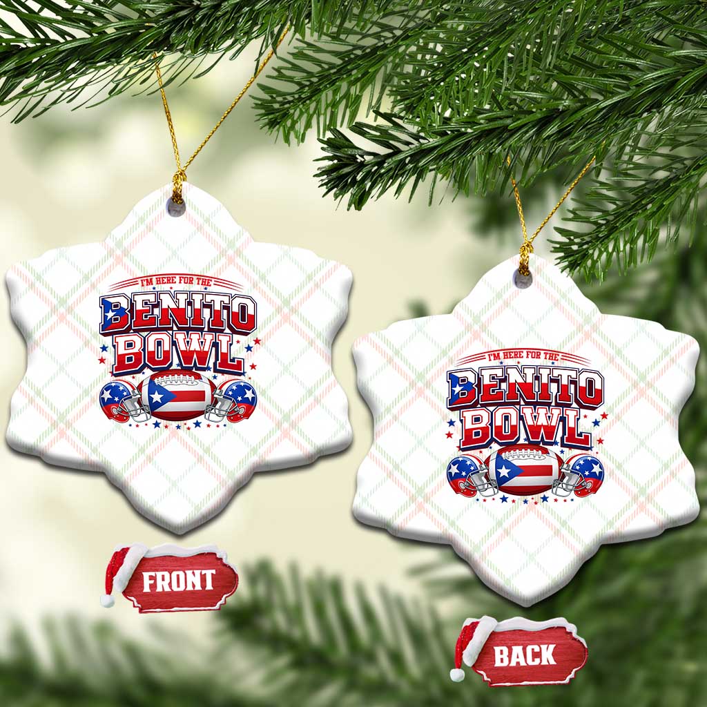 I’m Here for the Benito Bowl Ceramic Ornament Funny Music Fan Football Game Day TS02 Print Your Wear