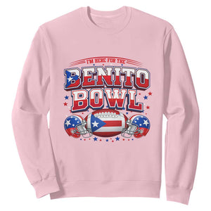 I’m Here for the Benito Bowl Sweatshirt Funny Music Fan Football Game Day TS02 Light Pink Print Your Wear