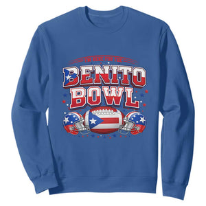I’m Here for the Benito Bowl Sweatshirt Funny Music Fan Football Game Day TS02 Royal Blue Print Your Wear