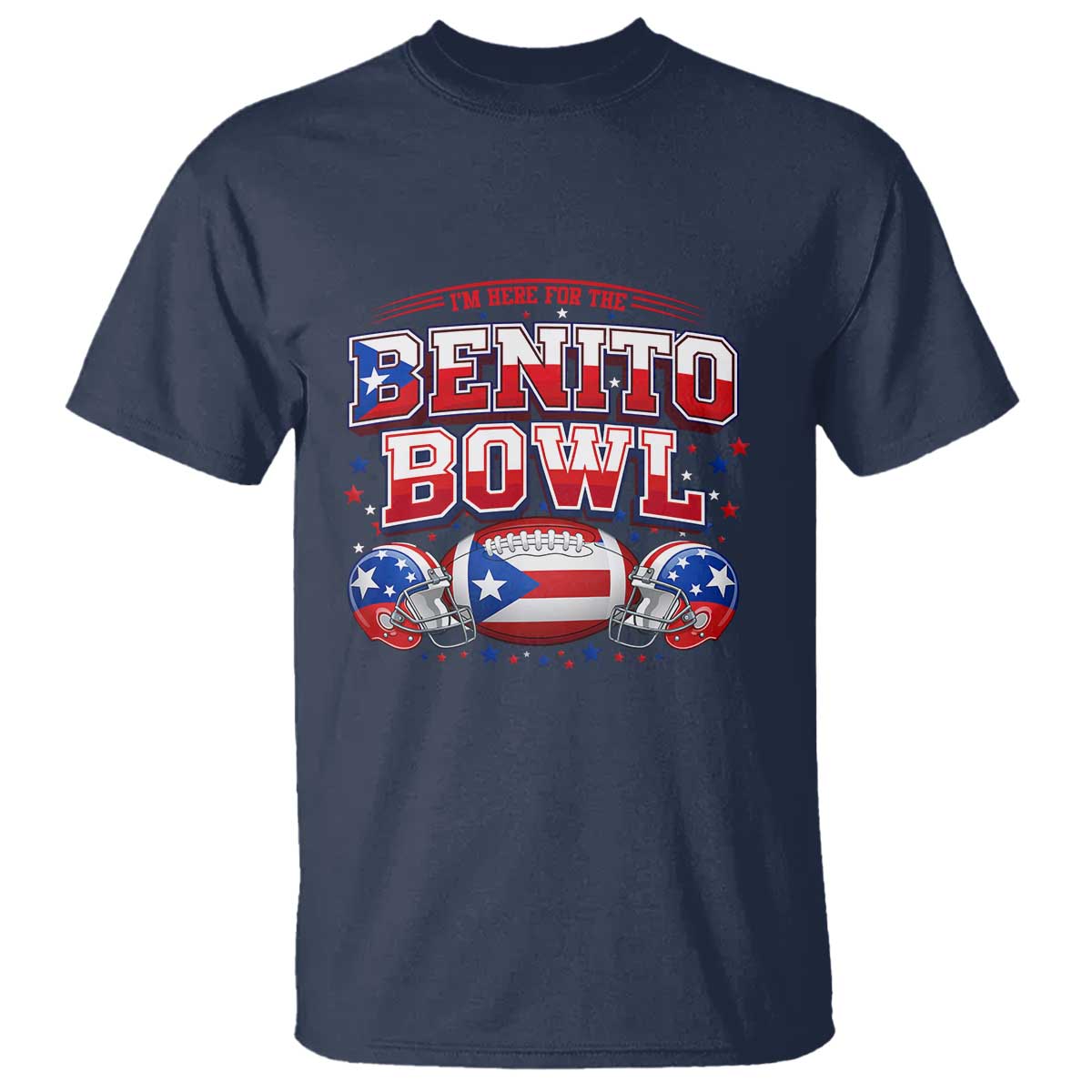 I’m Here for the Benito Bowl T Shirt Funny Music Fan Football Game Day TS02 Navy Print Your Wear