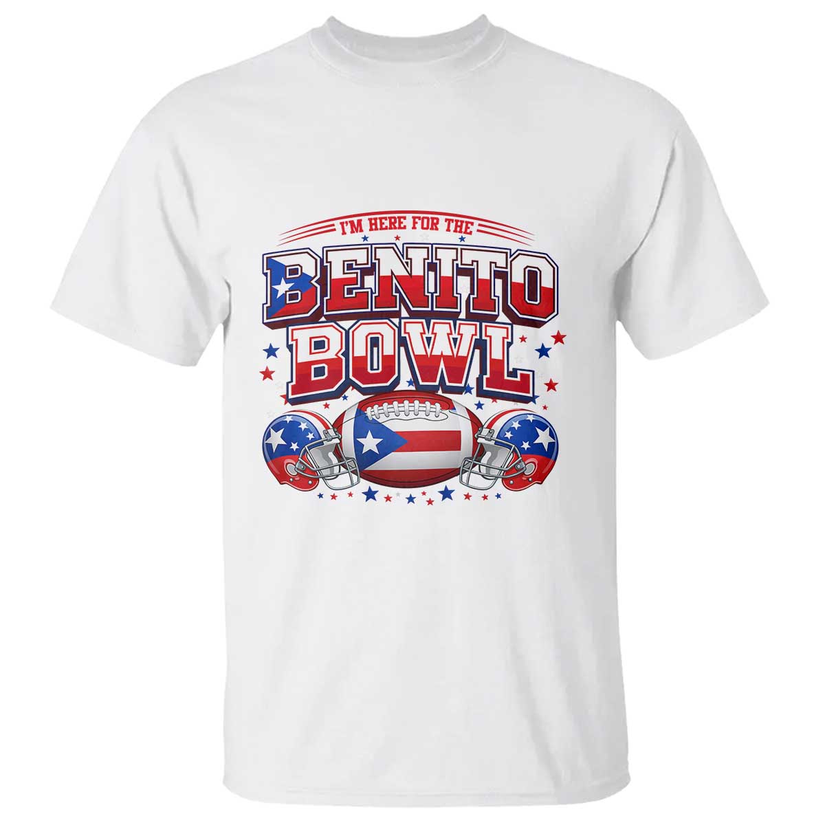 I’m Here for the Benito Bowl T Shirt Funny Music Fan Football Game Day TS02 White Print Your Wear