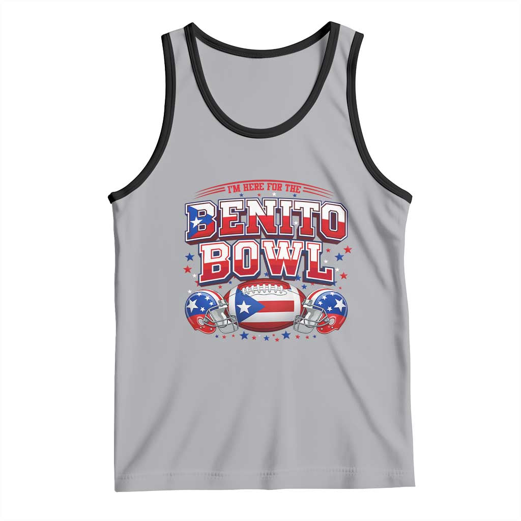 I’m Here for the Benito Bowl Tank Top Funny Music Fan Football Game Day TS02 Athletic Heather Black Print Your Wear