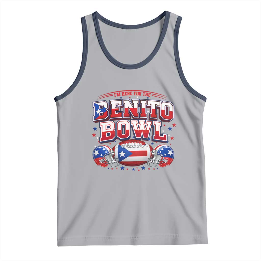 I’m Here for the Benito Bowl Tank Top Funny Music Fan Football Game Day TS02 Athletic Heather Navy Print Your Wear