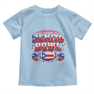 I’m Here for the Benito Bowl Toddler T Shirt Funny Music Fan Football Game Day TS02 Light Blue Print Your Wear