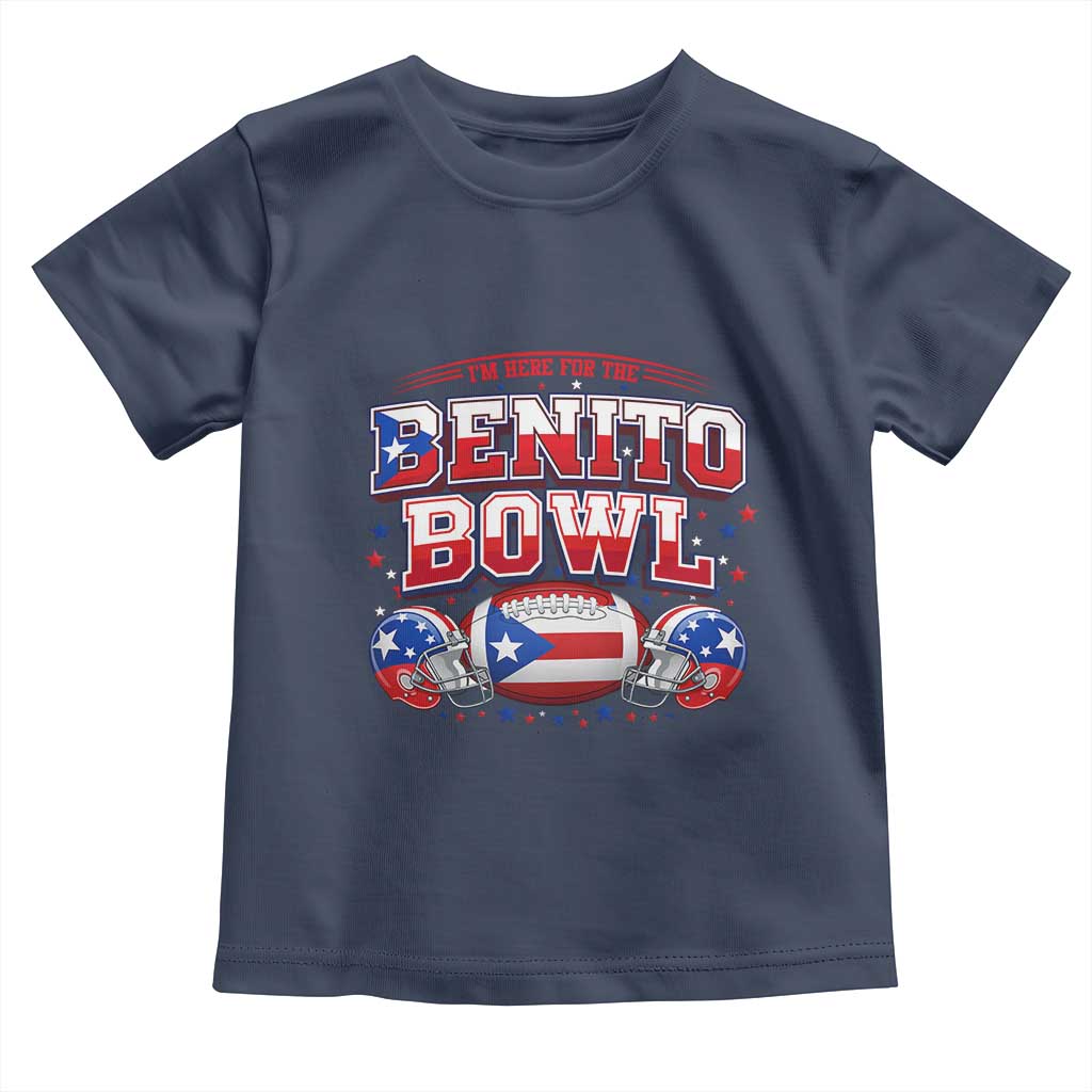 I’m Here for the Benito Bowl Toddler T Shirt Funny Music Fan Football Game Day TS02 Navy Print Your Wear
