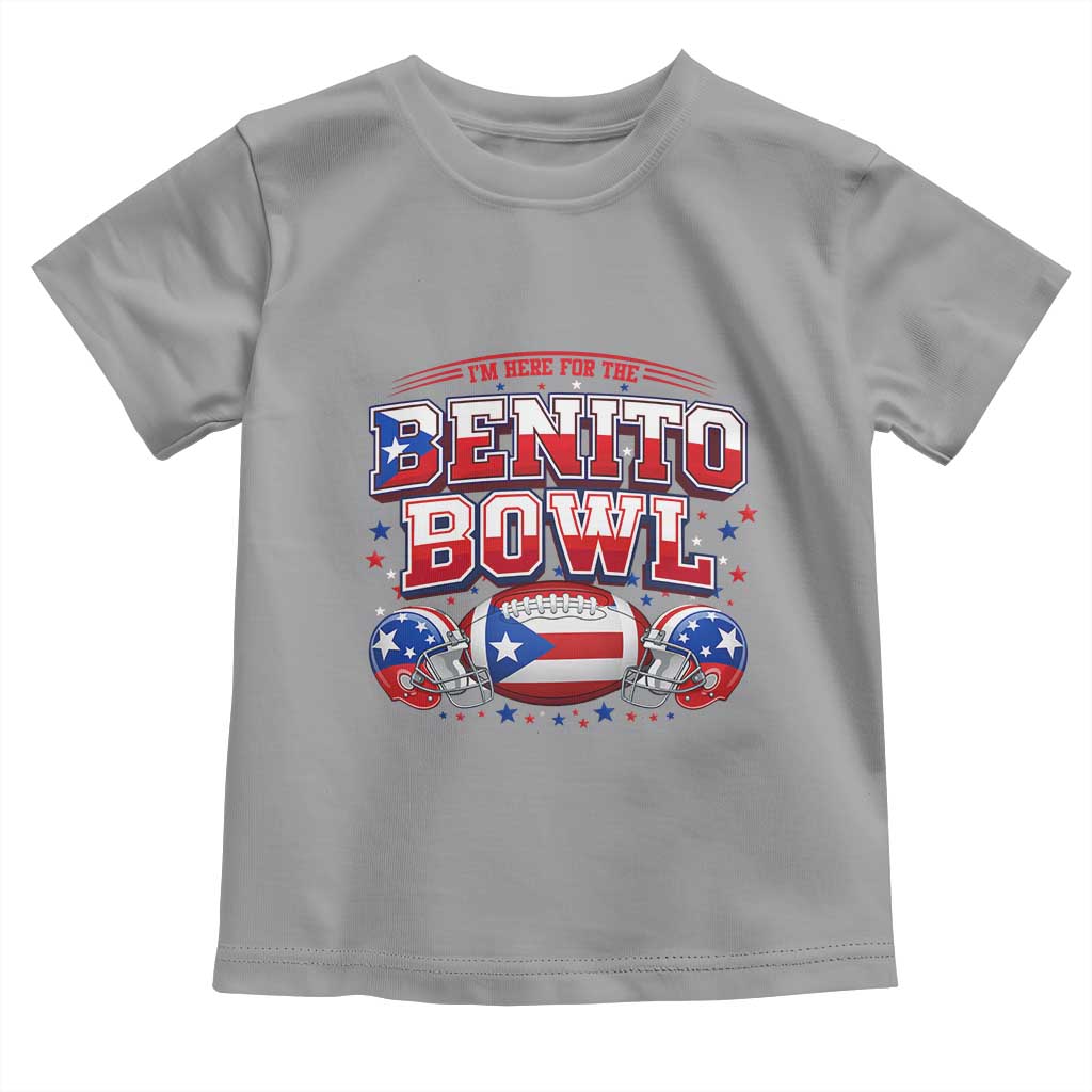 I’m Here for the Benito Bowl Toddler T Shirt Funny Music Fan Football Game Day TS02 Sport Gray Print Your Wear