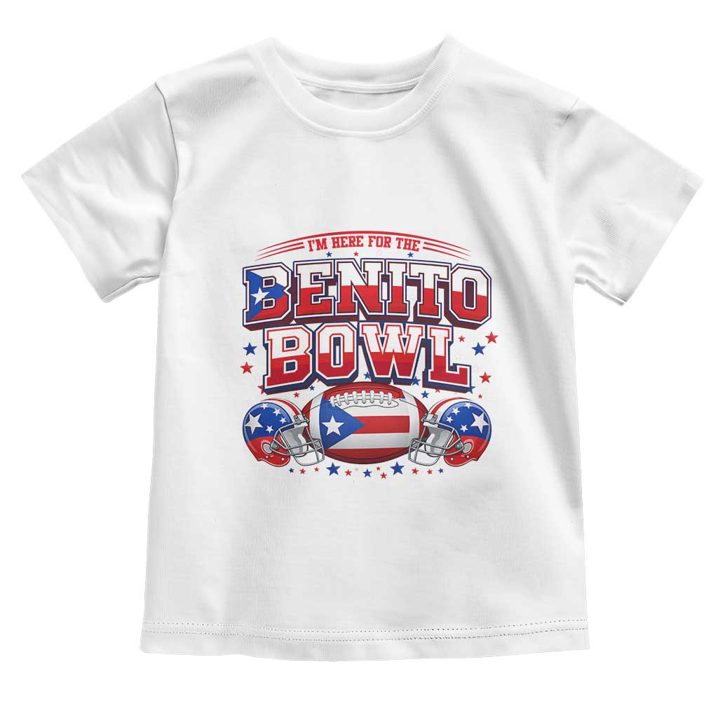 I’m Here for the Benito Bowl Toddler T Shirt Funny Music Fan Football Game Day TS02 White Print Your Wear