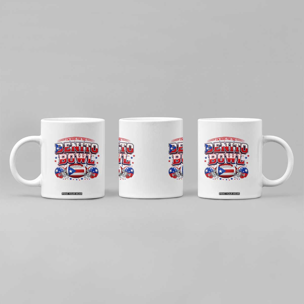 I’m Here for the Benito Bowl Coffee Mug Funny Music Fan Football Game Day TS02 Print Your Wear