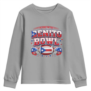I’m Here for the Benito Bowl Youth Sweatshirt Funny Music Fan Football Game Day TS02 Sport Gray Print Your Wear