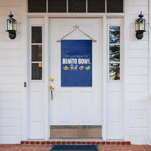 I'm Just Here for the Benito Bowl Funny Puerto Rican Game Day Garden Flag Plantains Chairs and Flag Music Fans TS02 Print Your Wear
