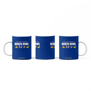 I'm Just Here for the Benito Bowl Funny Puerto Rican Game Day Coffee Mug Plantains Chairs and Flag Music Fans TS02 Print Your Wear