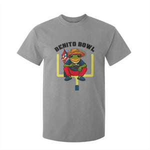 Benito Bowl Coquí Frog Football T Shirt For Kid Funny Puerto Rico Flag Game Day Music Fans TS02 Sport Gray Print Your Wear