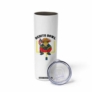 Benito Bowl Coquí Frog Football Skinny Tumbler Funny Puerto Rico Flag Game Day Music Fans TS02 Print Your Wear
