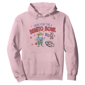 Here for the Benito Bowl 2026 Coquí Frog Hoodie Puerto Rican Funny Football Music Fans TS02 Light Pink Print Your Wear