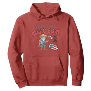 Here for the Benito Bowl 2026 Coquí Frog Hoodie Puerto Rican Funny Football Music Fans TS02 Red Print Your Wear