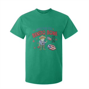 Here for the Benito Bowl 2026 Coquí Frog T Shirt For Kid Puerto Rican Funny Football Music Fans TS02 Irish Green Print Your Wear