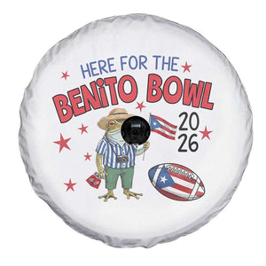 Here for the Benito Bowl 2026 Coquí Frog Spare Tire Cover Puerto Rican Funny Football Music Fans TS02 Print Your Wear