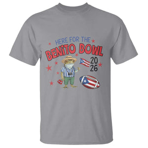 Here for the Benito Bowl 2026 Coquí Frog T Shirt Puerto Rican Funny Football Music Fans TS02 Sport Gray Print Your Wear