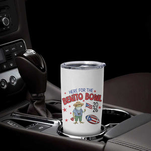 Here for the Benito Bowl 2026 Coquí Frog Tumbler Cup Puerto Rican Funny Football Music Fans TS02 Print Your Wear
