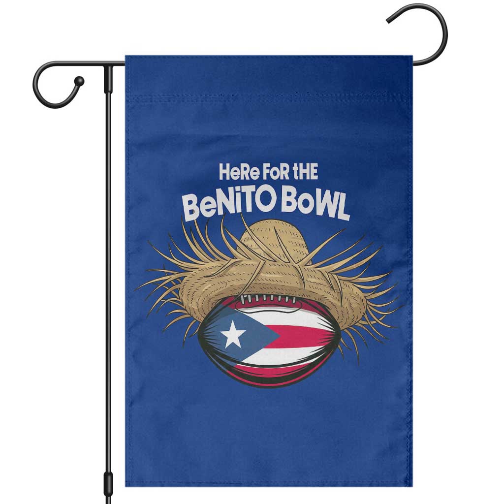 Here for the Benito Bowl Straw Hat Garden Flag Puerto Rico Flag Football Music Fans TS02 Royal Blue Print Your Wear