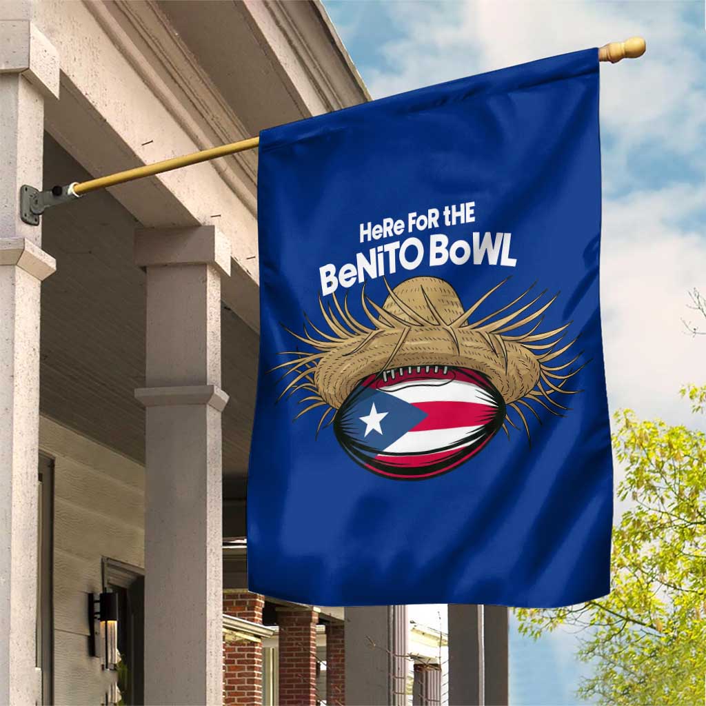 Here for the Benito Bowl Straw Hat Garden Flag Puerto Rico Flag Football Music Fans TS02 Print Your Wear