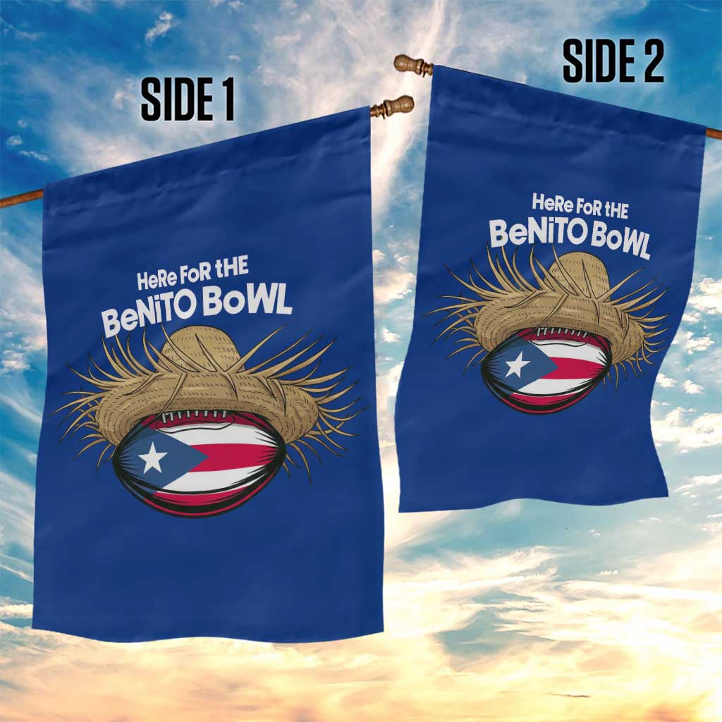 Here for the Benito Bowl Straw Hat Garden Flag Puerto Rico Flag Football Music Fans TS02 Print Your Wear