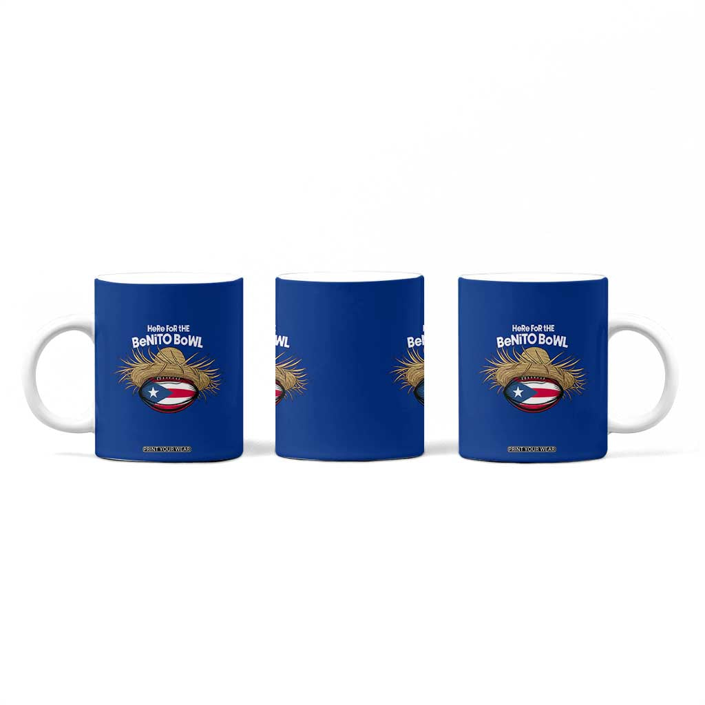 Here for the Benito Bowl Straw Hat Coffee Mug Puerto Rico Flag Football Music Fans TS02 Print Your Wear