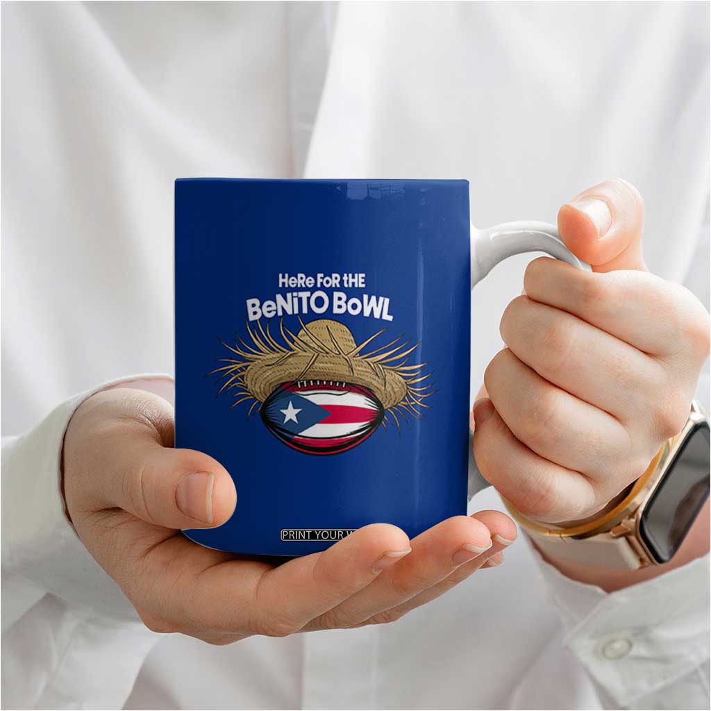 Here for the Benito Bowl Straw Hat Coffee Mug Puerto Rico Flag Football Music Fans TS02 Print Your Wear
