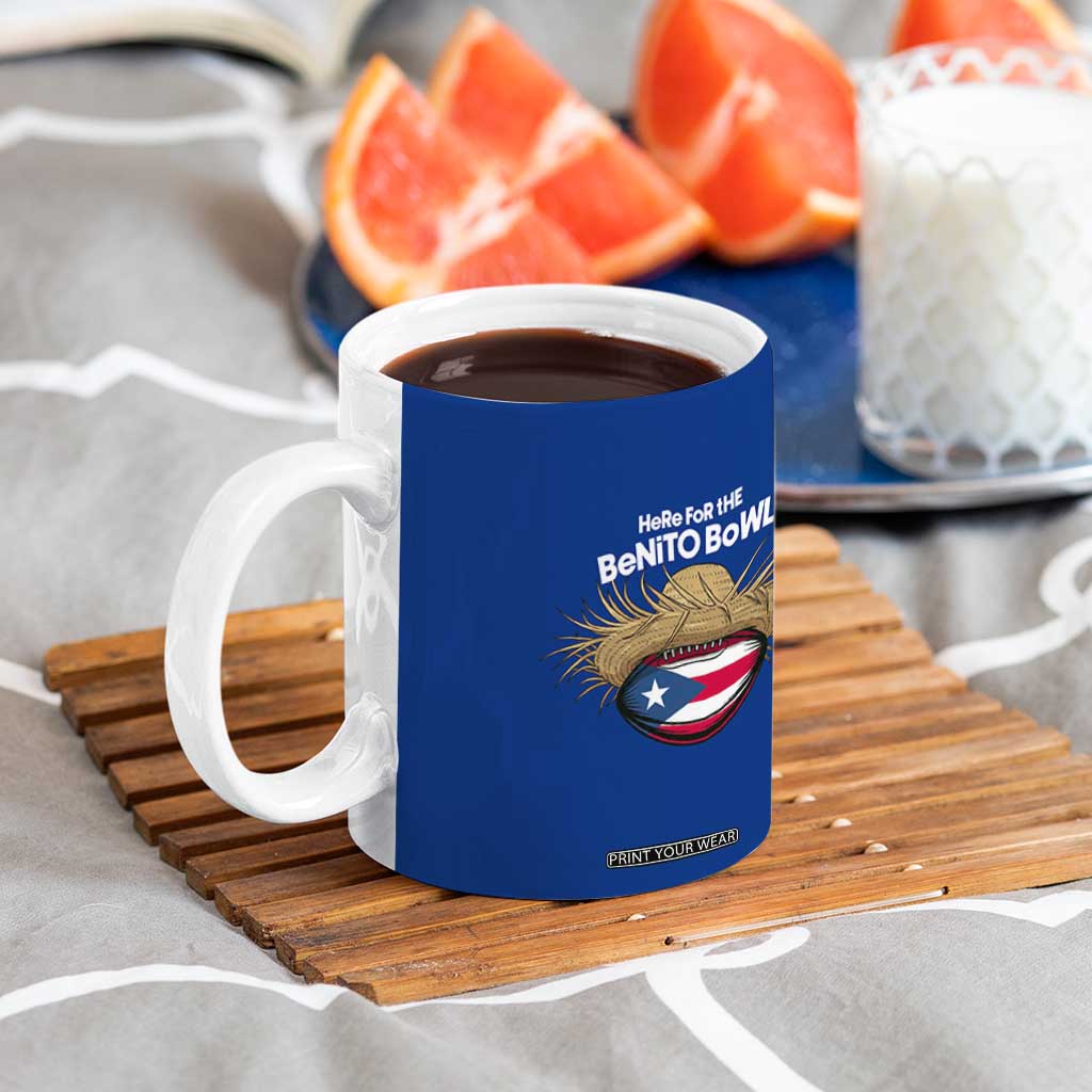 Here for the Benito Bowl Straw Hat Coffee Mug Puerto Rico Flag Football Music Fans TS02 Print Your Wear