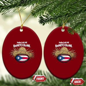 Here for the Benito Bowl Straw Hat Ceramic Ornament Puerto Rico Flag Football Music Fans TS02 Print Your Wear