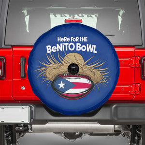 Here for the Benito Bowl Straw Hat Spare Tire Cover Puerto Rico Flag Football Music Fans TS02 Royal Blue Print Your Wear