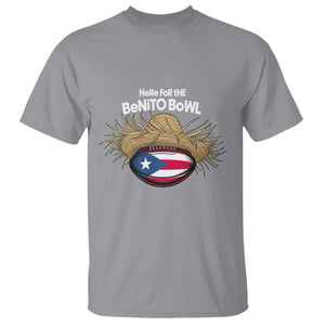 Here for the Benito Bowl Straw Hat T Shirt Puerto Rico Flag Football Music Fans TS02 Sport Gray Print Your Wear