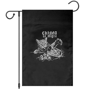 Chinga La Migra Protest Cat Garden Flag Spanish Resistance Against Ice TS02 Black Print Your Wear