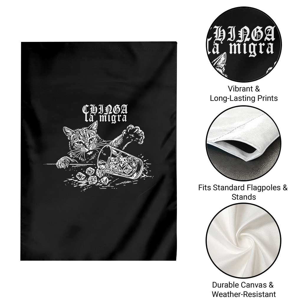 Chinga La Migra Protest Cat Garden Flag Spanish Resistance Against Ice TS02 Print Your Wear