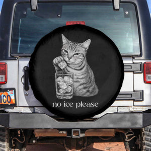 No Ice Please Realistic Angry Cat Graphic Spare Tire Cover Resistance Against Ice Protest TS02 No hole Black Print Your Wear