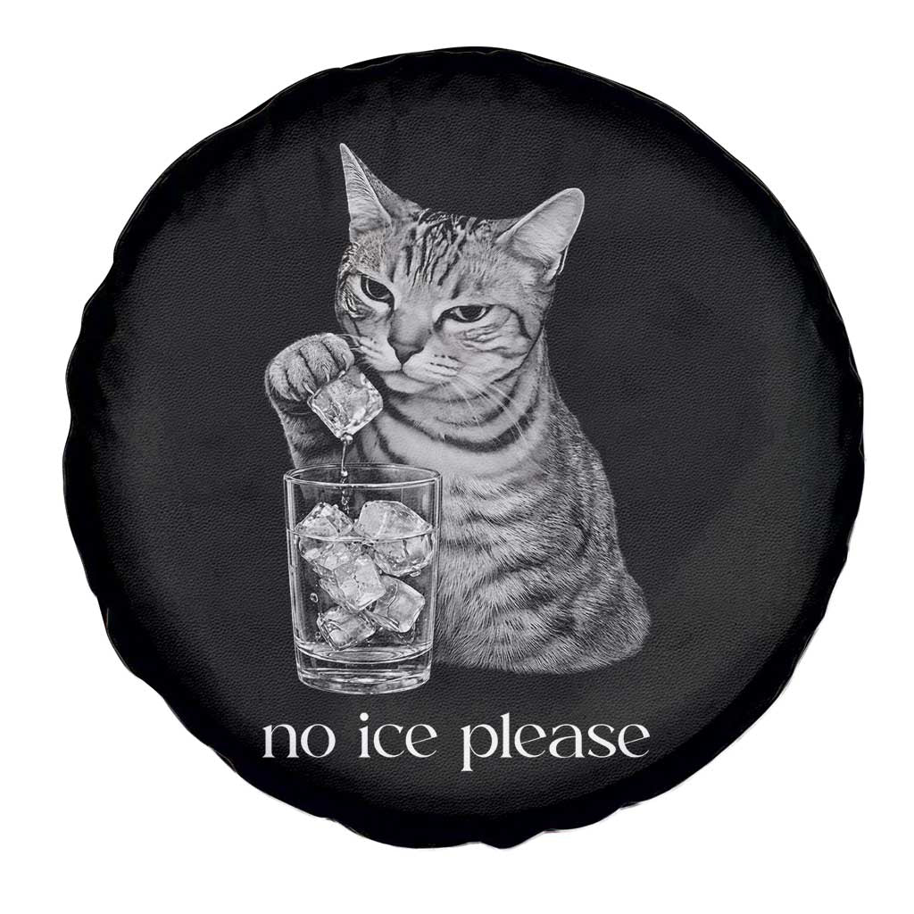 No Ice Please Realistic Angry Cat Graphic Spare Tire Cover Resistance Against Ice Protest TS02 Print Your Wear