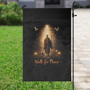 Walk for Peace Lantern Path Garden Flag Monk and Aloka the Dog Spiritual Journey TS02 Print Your Wear