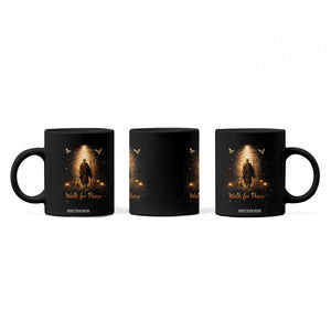 Walk for Peace Lantern Path Coffee Mug Monk and Aloka the Dog Spiritual Journey TS02 Print Your Wear